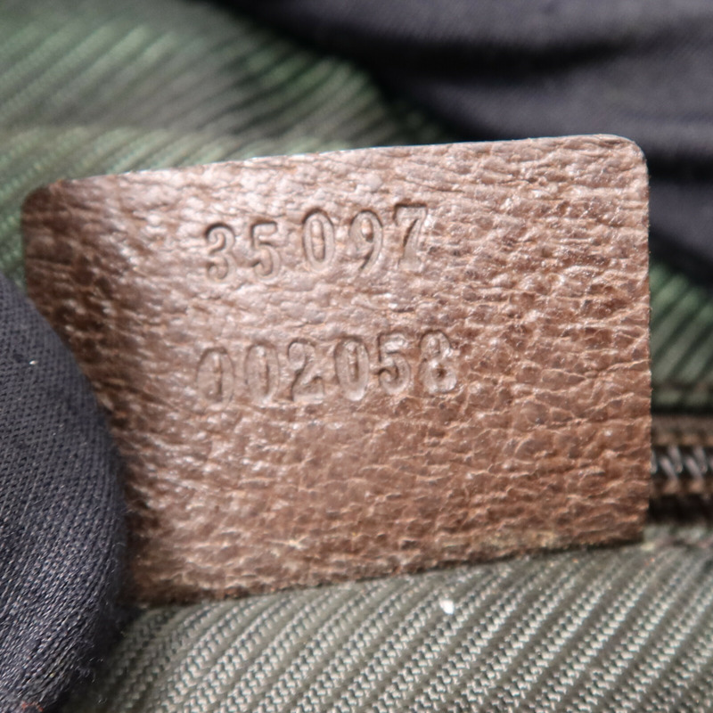 GUCCI 帆布GG Shoulder Bag銀扣肩背袋-7