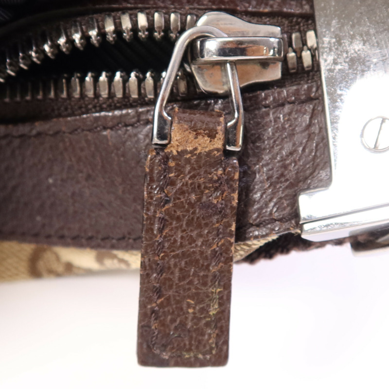 GUCCI 帆布GG Shoulder Bag銀扣肩背袋-13