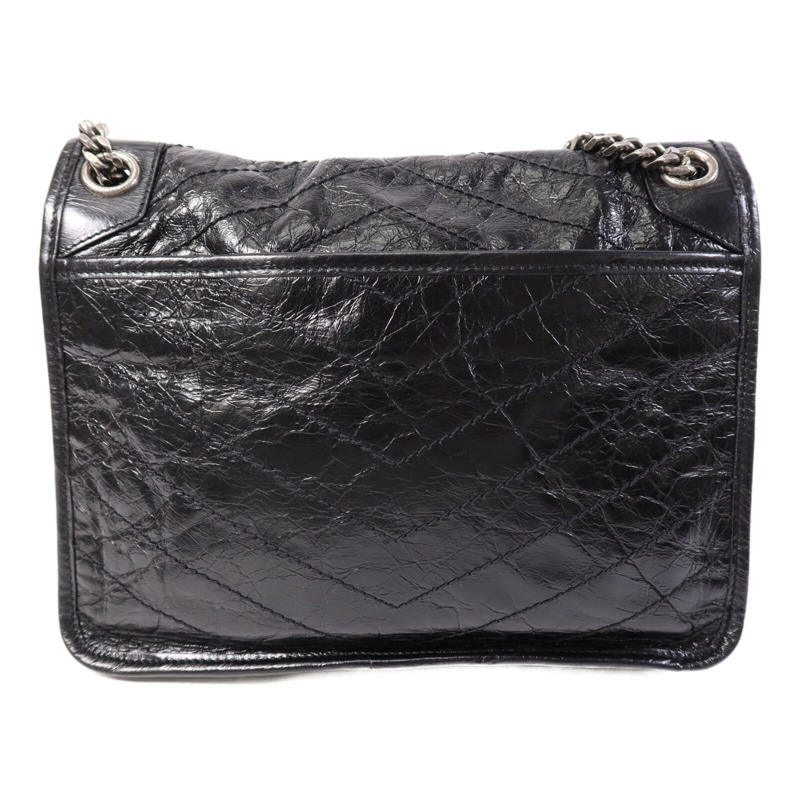 SAINT LAURENT 牛皮皮革Niki Medium銀扣鏈帶肩背袋-1