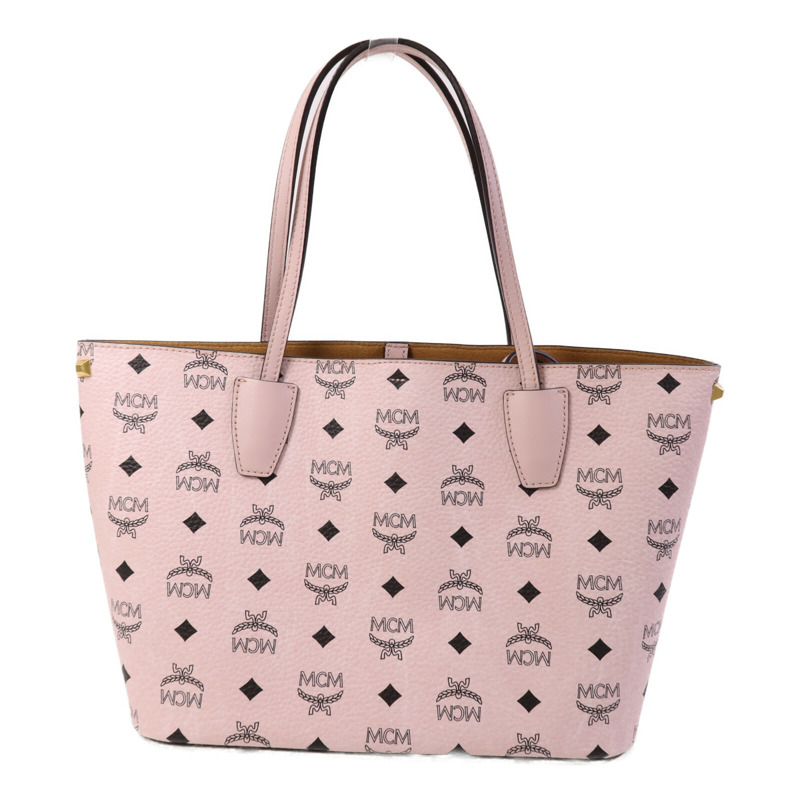 MCM 塗層帆布Tote Bag金扣手挽袋-1