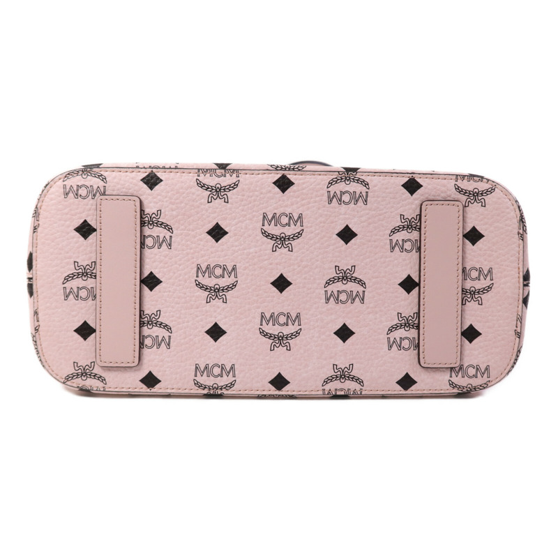 MCM 塗層帆布Tote Bag金扣手挽袋-3