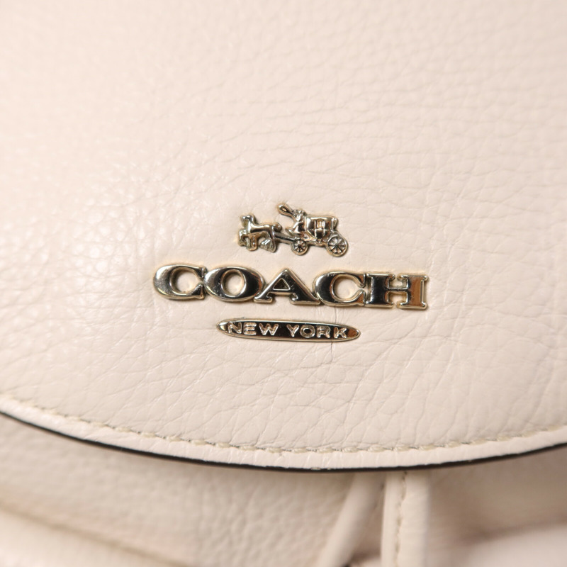 COACH 牛皮皮革Backpack金扣背包-5