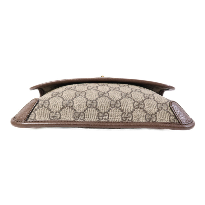 GUCCI 塗層帆布GG Supreme Waist Bag金扣腰包-3