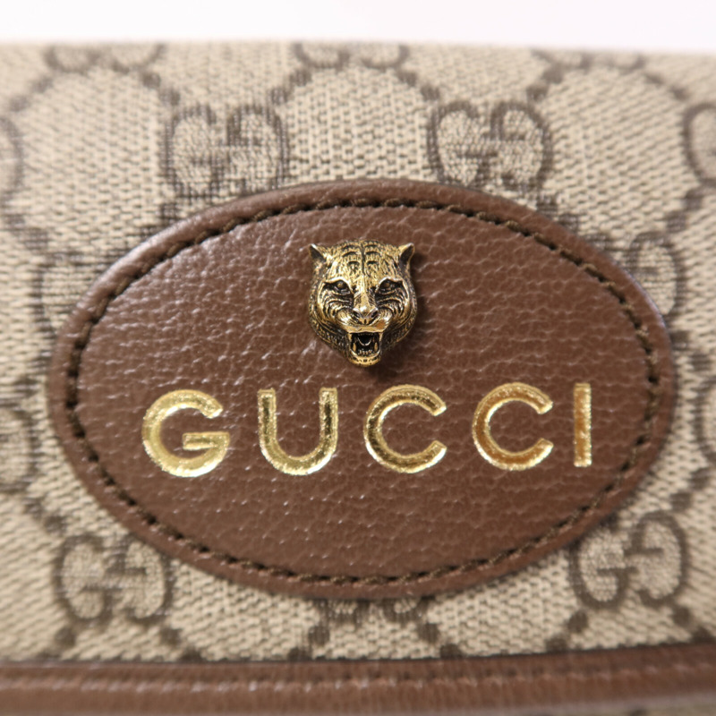 GUCCI 塗層帆布GG Supreme Waist Bag金扣腰包-6