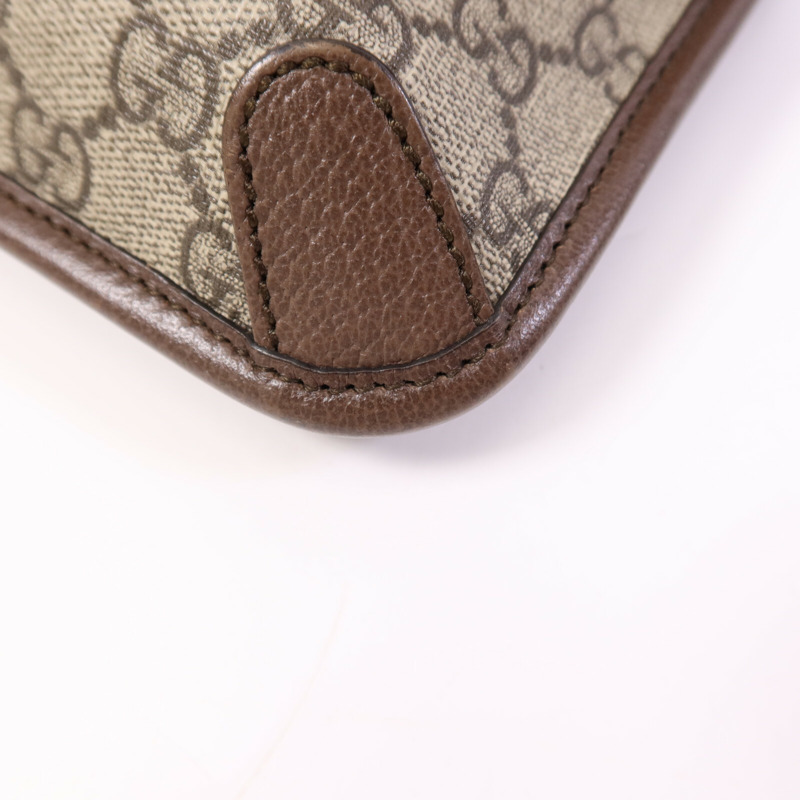 GUCCI 塗層帆布GG Supreme Waist Bag金扣腰包-9