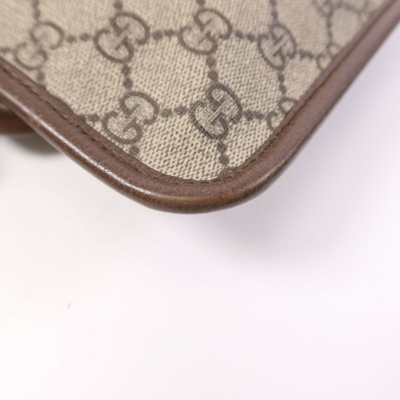 GUCCI 塗層帆布GG Supreme Waist Bag金扣腰包-12