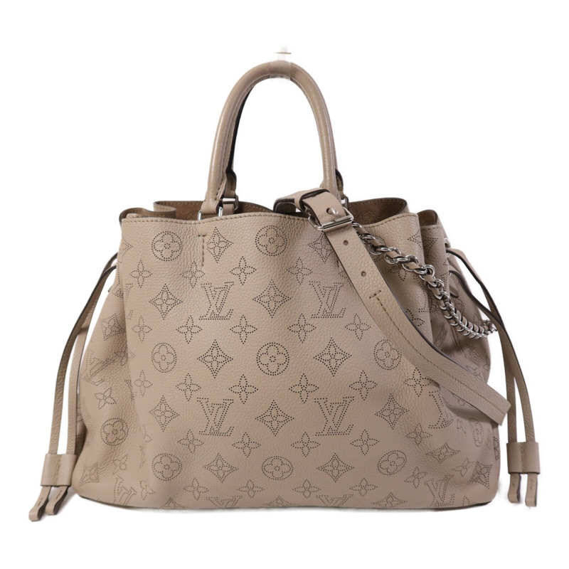 LOUIS VUITTON Mahina Bella Tote銀扣鏈帶手挽肩背兩用袋-0