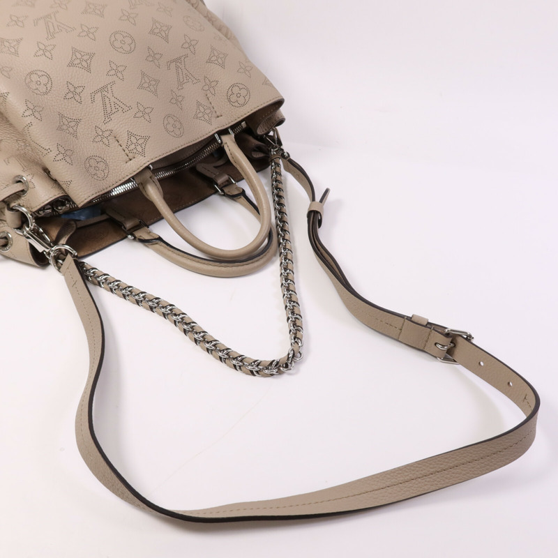 LOUIS VUITTON Mahina Bella Tote銀扣鏈帶手挽肩背兩用袋-7