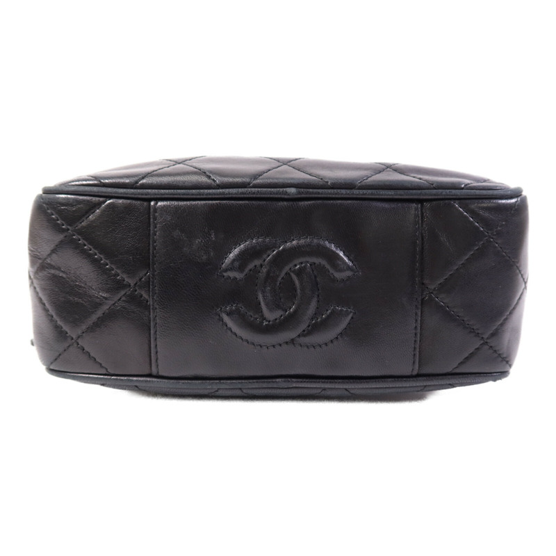 CHANEL 羊皮皮革Handbag金扣手挽袋-3