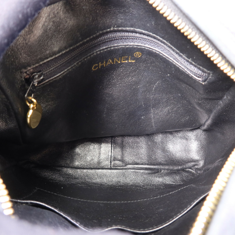 CHANEL 羊皮皮革Handbag金扣手挽袋-4