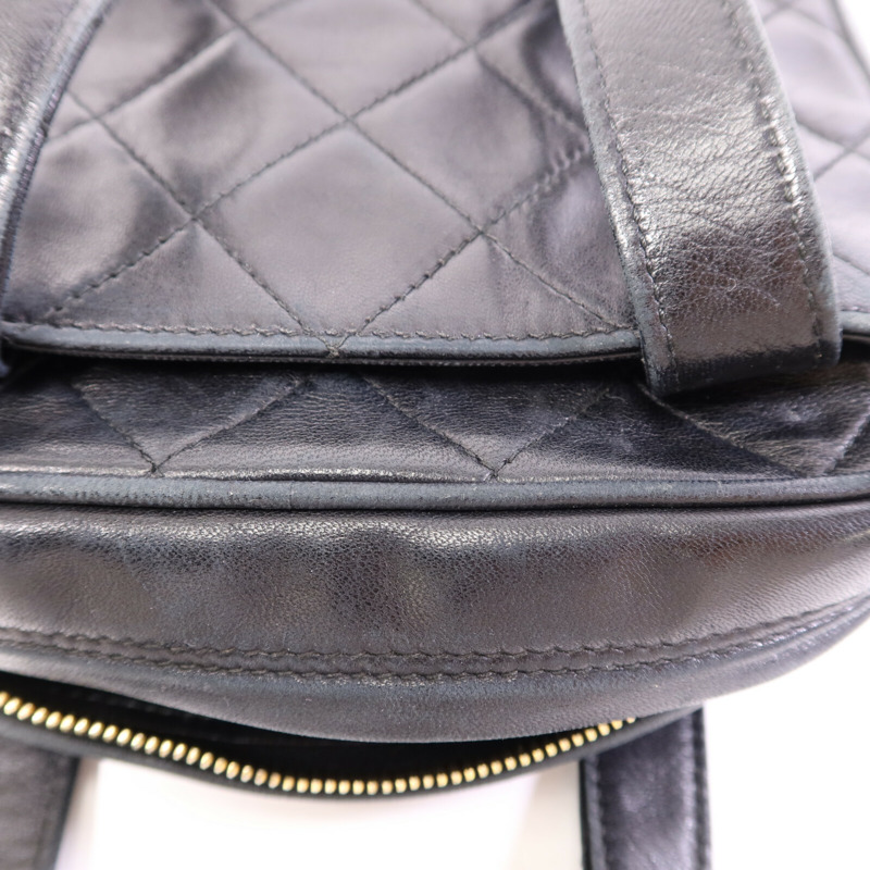 CHANEL 羊皮皮革Handbag金扣手挽袋-10