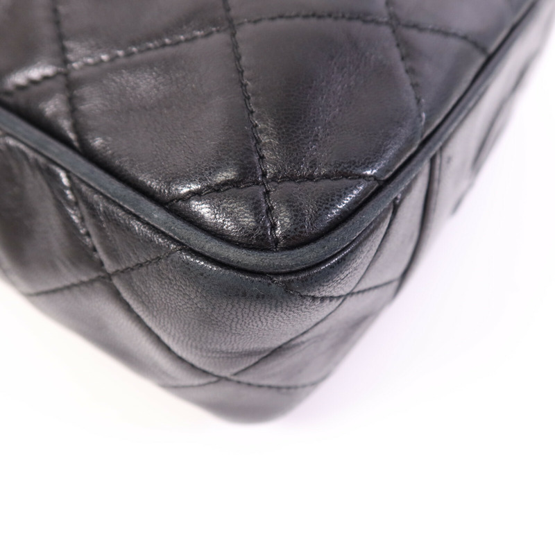 CHANEL 羊皮皮革Handbag金扣手挽袋-14