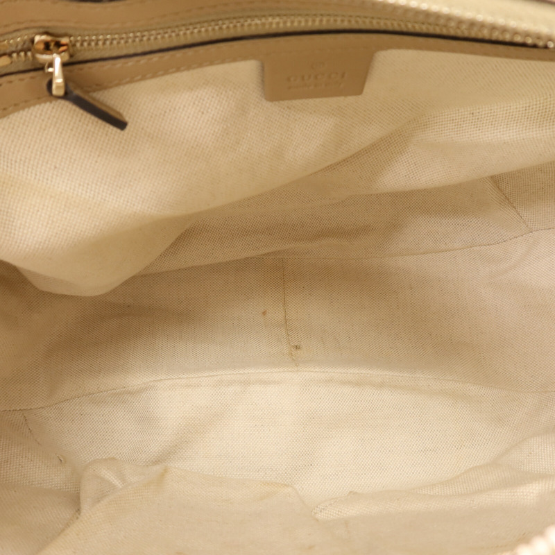 GUCCI 塗層帆布Hand Bag金扣手挽袋-4