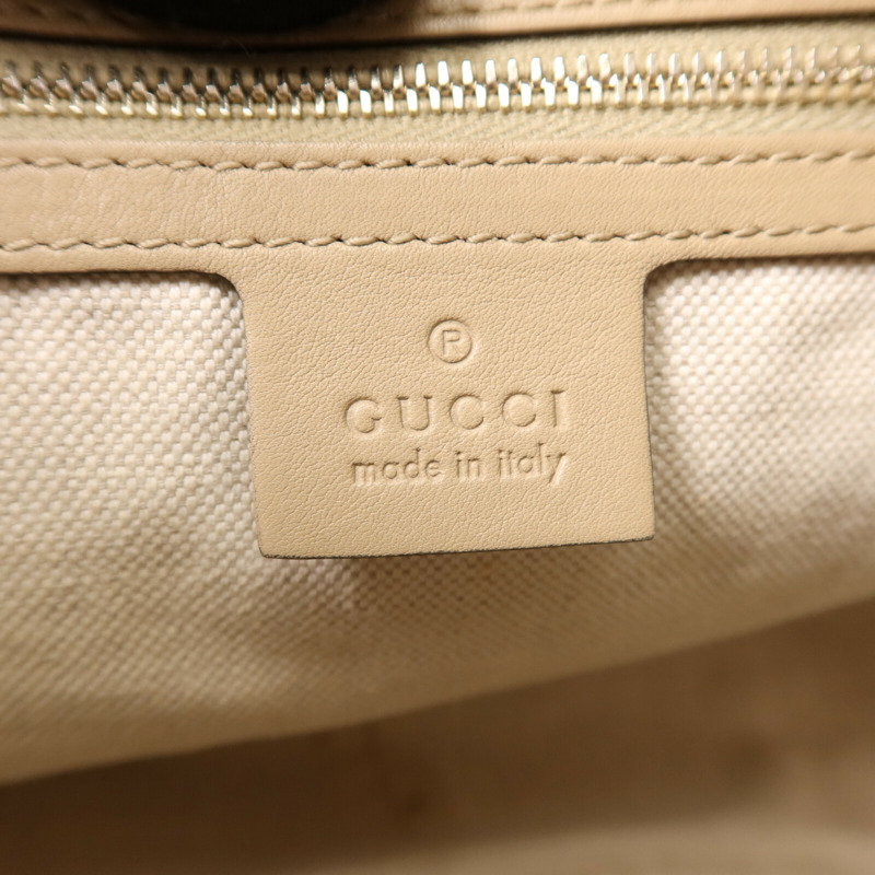 GUCCI 塗層帆布Hand Bag金扣手挽袋-5