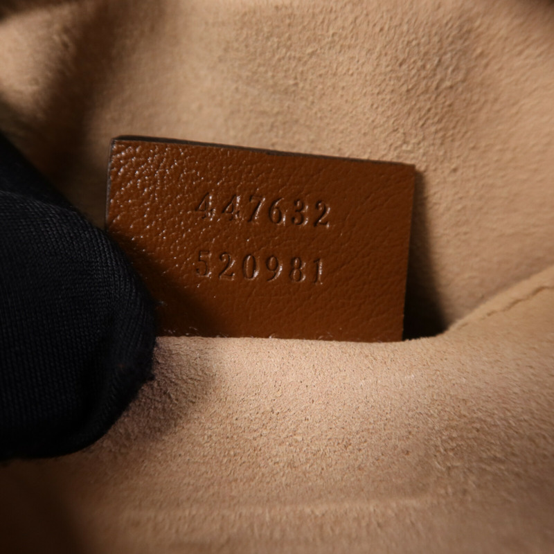 GUCCI 牛皮皮革GG Marmont Small金扣鏈帶肩背袋-7