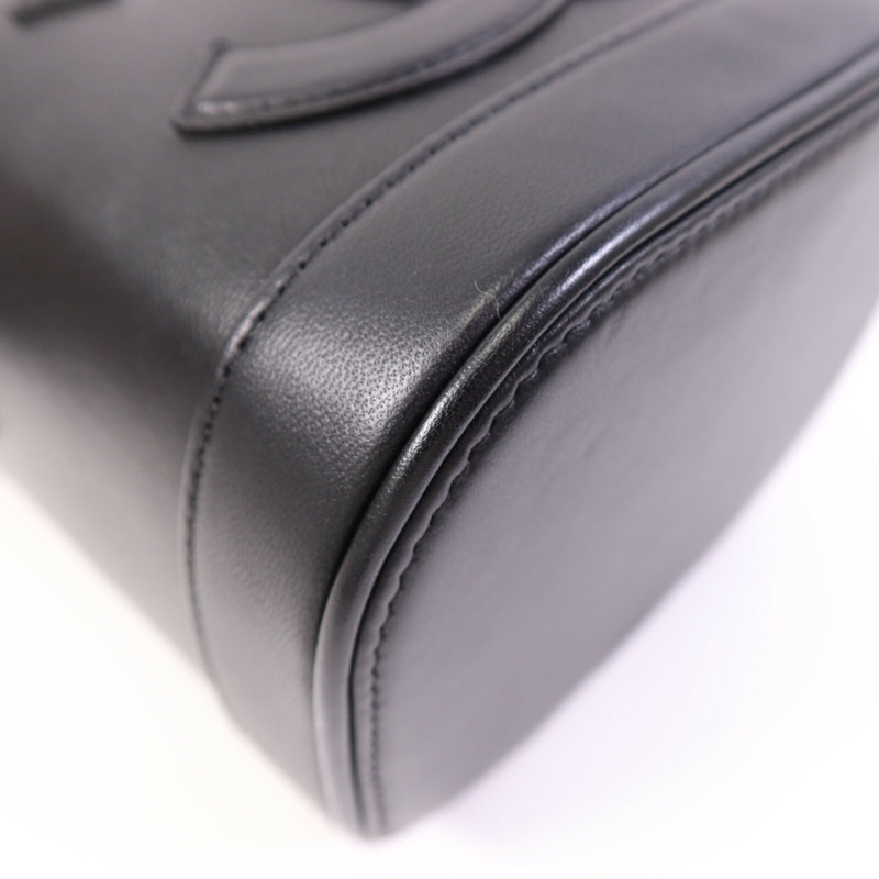 CHANEL 羊皮皮革Vanity Case金扣鏈帶手挽肩背兩用袋-11