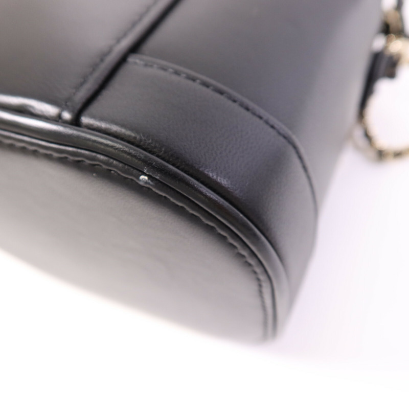 CHANEL 羊皮皮革Vanity Case金扣鏈帶手挽肩背兩用袋-12