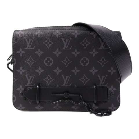 LOUIS VUITTON Monogram Eclipse Steamer Messenger肩背袋