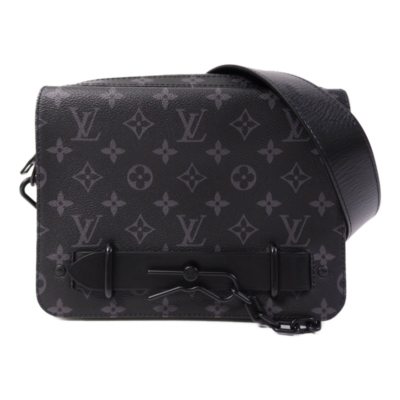 LOUIS VUITTON Monogram Eclipse Steamer Messenger肩背袋-0