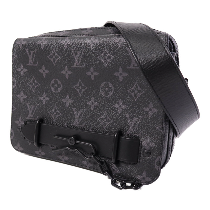 LOUIS VUITTON Monogram Eclipse Steamer Messenger肩背袋-2