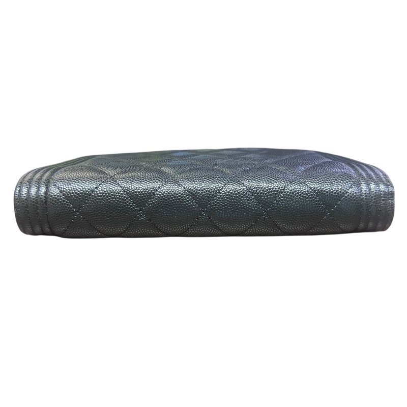 【美收精品】CHANEL BOY WOC 金色雙C菱格粒紋牛皮金鏈肩背包 4-938-2