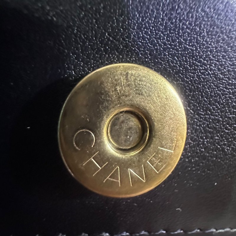 【美收精品】CHANEL BOY WOC 金色雙C菱格粒紋牛皮金鏈肩背包 4-938-13