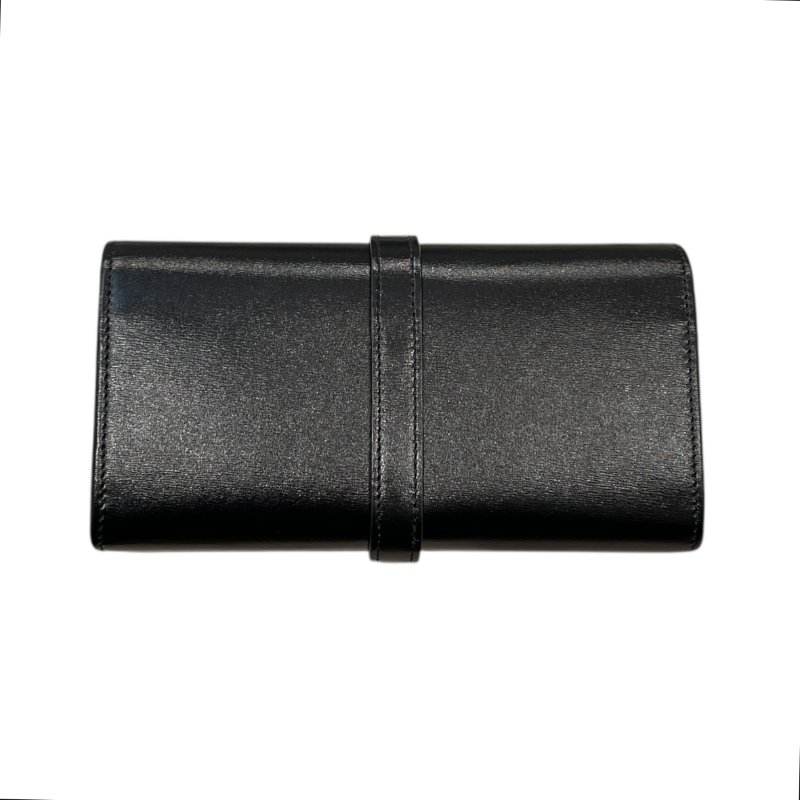 GUCCI 古馳 652681 JACKIE 1961 鍊條長夾 皮革 黑色 金扣-2