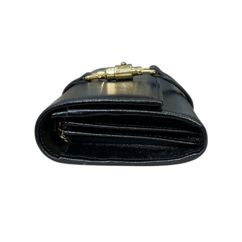 GUCCI 古馳 652681 JACKIE 1961 鍊條長夾 皮革 黑色 金扣-3
