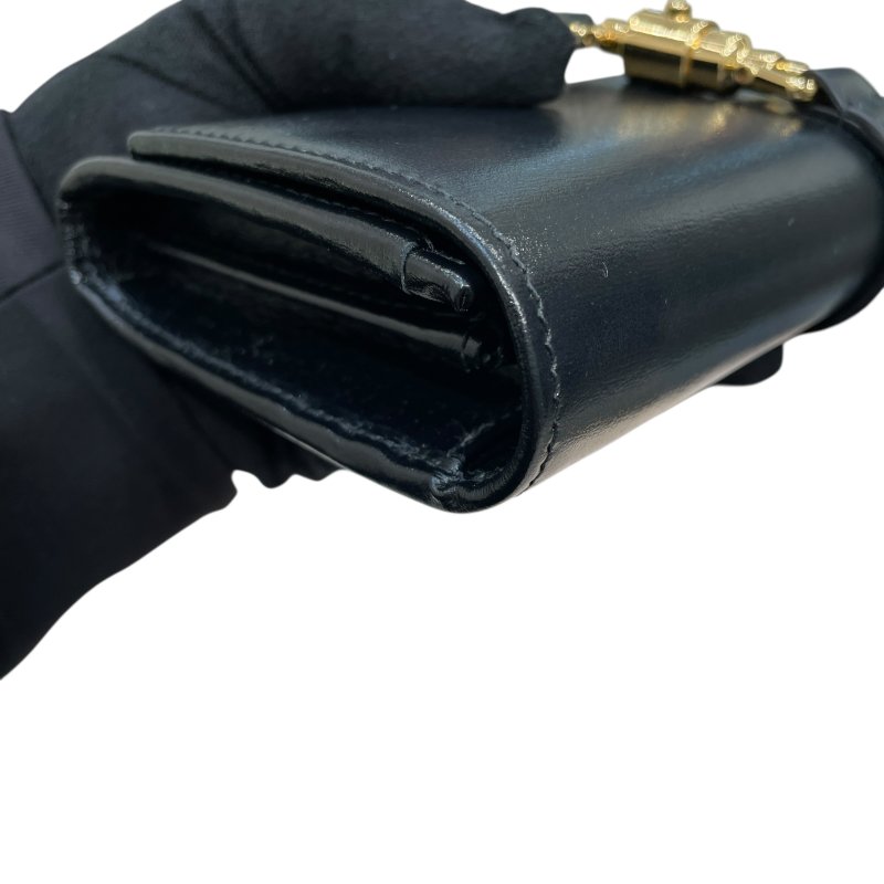 GUCCI 古馳 652681 JACKIE 1961 鍊條長夾 皮革 黑色 金扣-9