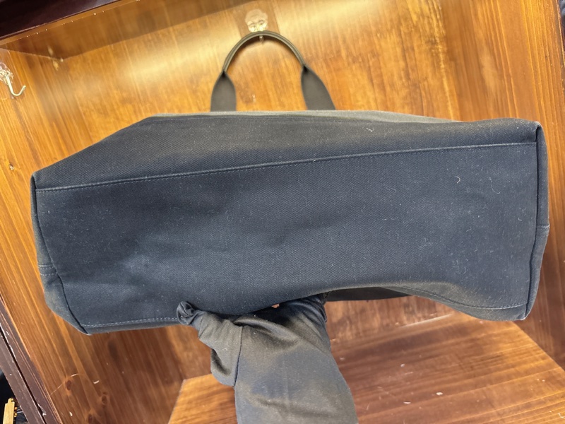 Saint Laurent 黑色帆布托特包-1