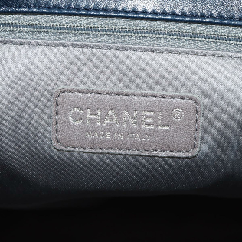 【日本直送】香奈兒 (CHANEL) 絎縫鏈條肩背包/手提包,羊皮材質,海軍藍,CC標誌,正品編號 163283SAV-18