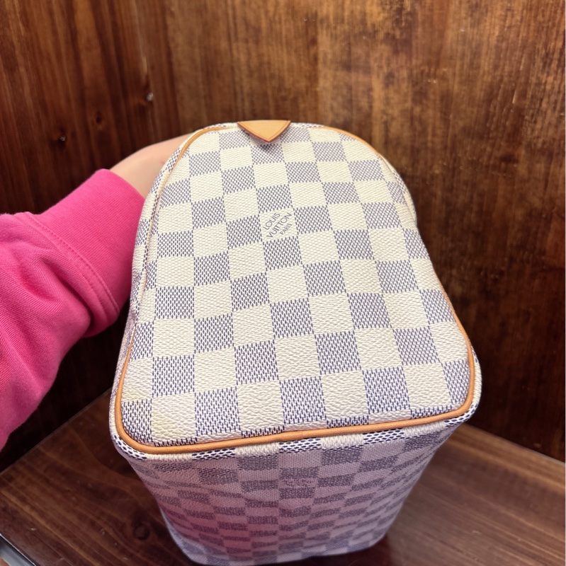Louis Vuitton Speedy Damier Azur 手提包-4