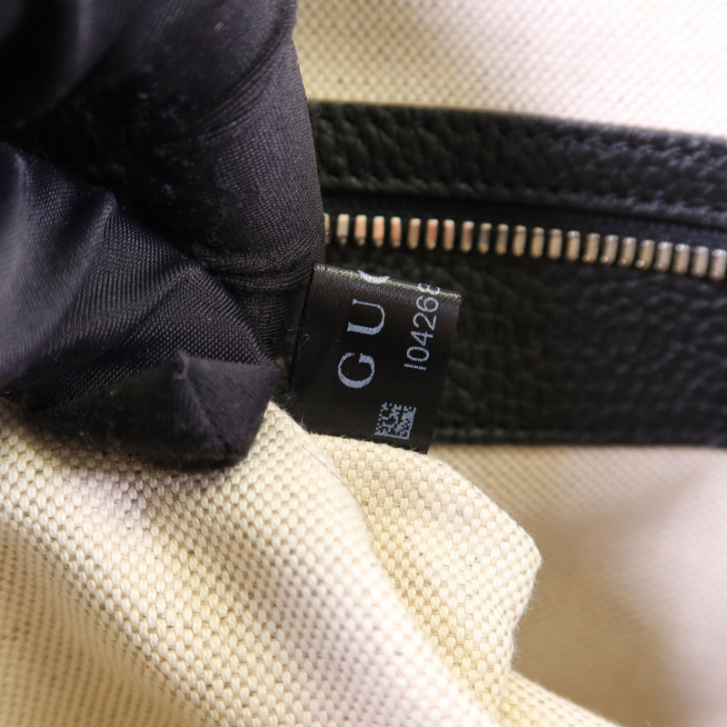 GUCCI 牛皮皮革Jumbo GG銀扣肩背袋-7