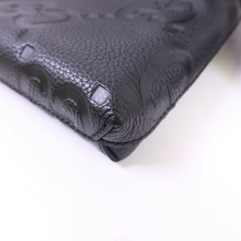 GUCCI 牛皮皮革Jumbo GG銀扣肩背袋-13