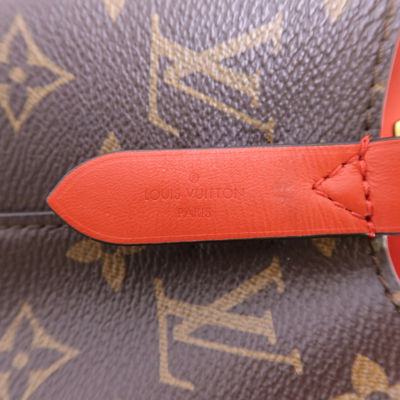 LOUIS VUITTON Monogram Neo Noe Bucket Bag金扣肩背袋Coquelicot-5