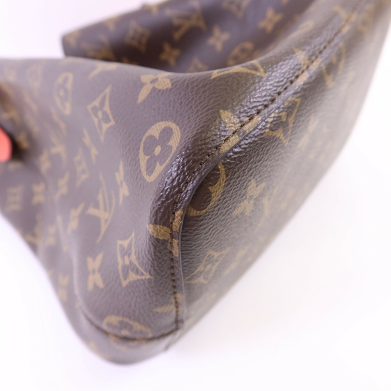 LOUIS VUITTON Monogram Neo Noe Bucket Bag金扣肩背袋Coquelicot-11