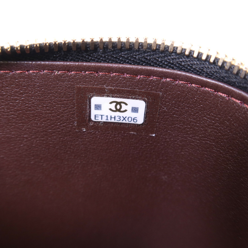 CHANEL 羊皮皮革Vanity Case金扣鏈帶肩背袋-6