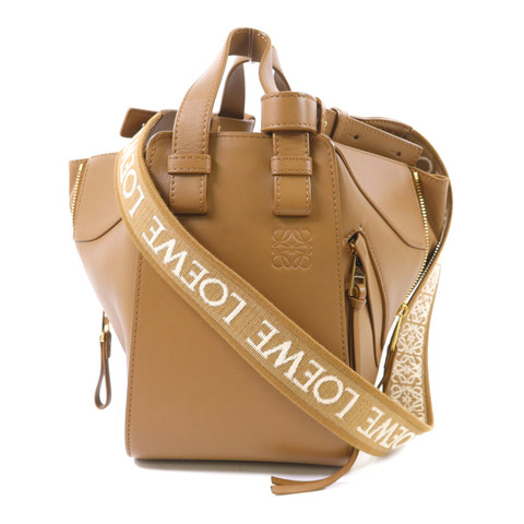 LOEWE 牛皮皮革Hammock Small金扣手挽肩背兩用袋