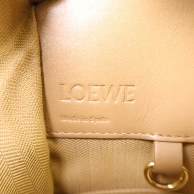 LOEWE 牛皮皮革Hammock Small金扣手挽肩背兩用袋-5