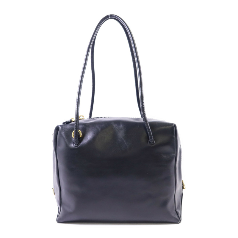 MOSCHINO 皮革Shoulder Bag金扣肩背袋-1