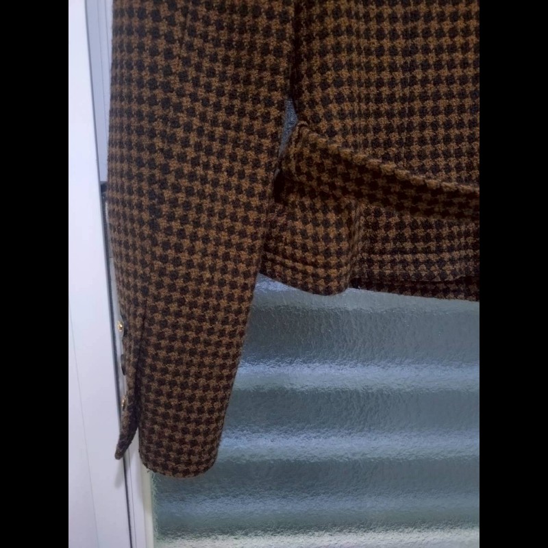 Chanel 咖黑小千鳥格外套-5