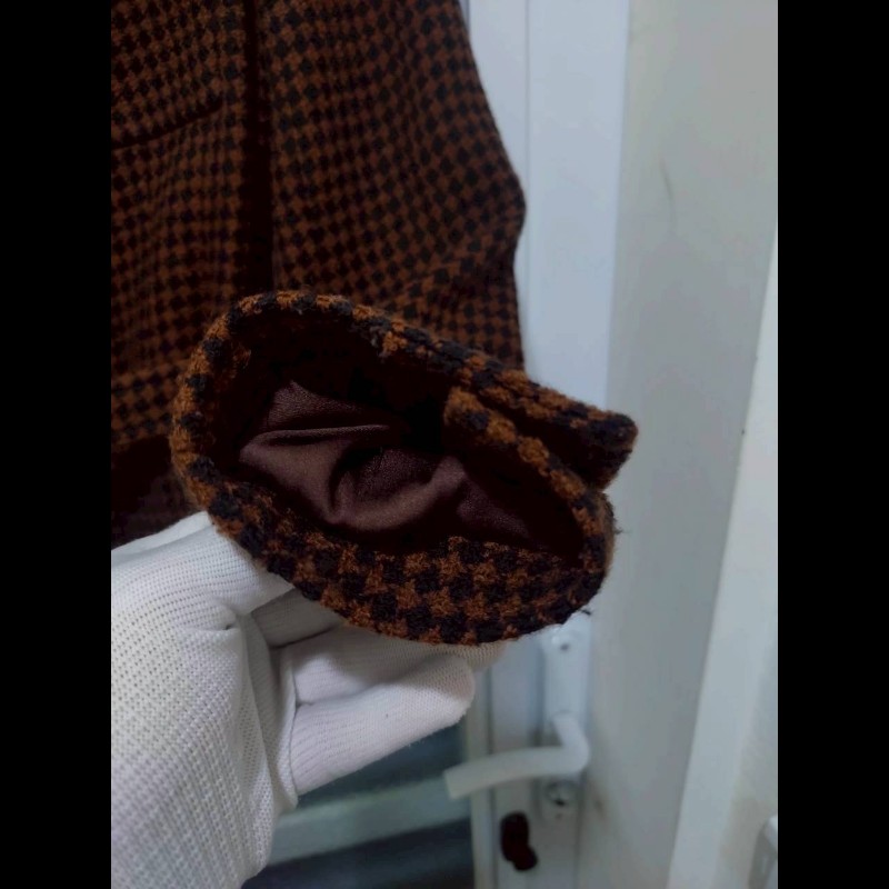 Chanel 咖黑小千鳥格外套-7