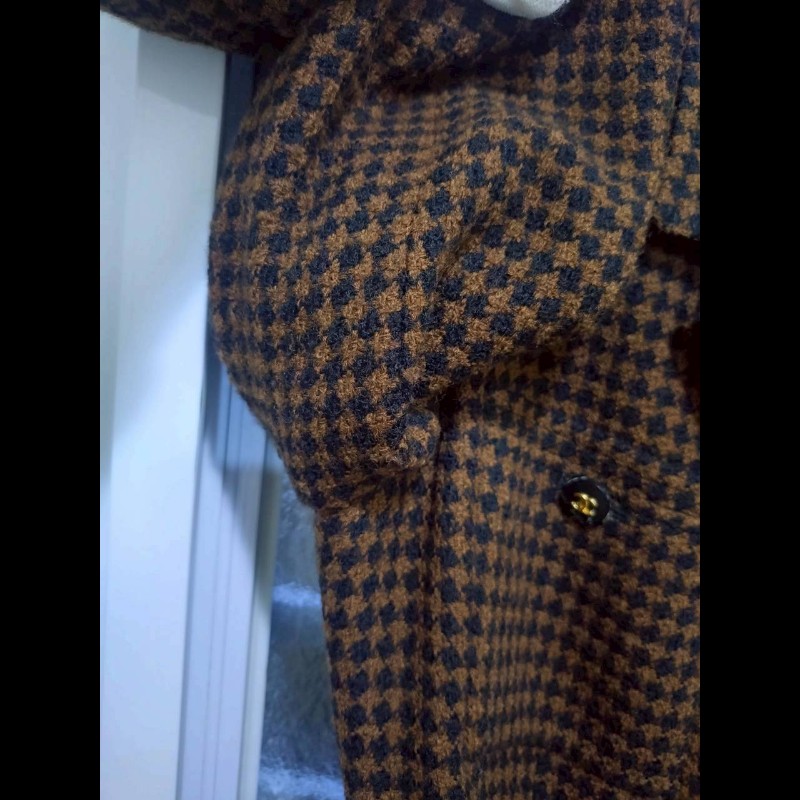 Chanel 咖黑小千鳥格外套-8