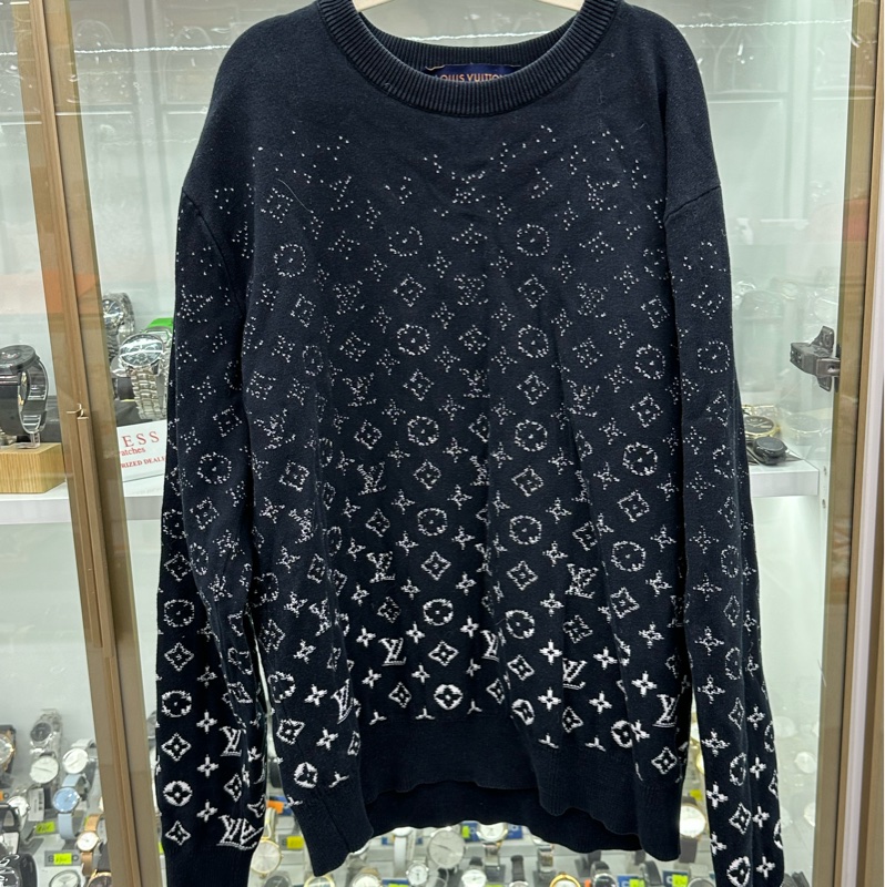 Louis Vuitton lv 漸層滿印針織衫 尺寸 XS碼-0