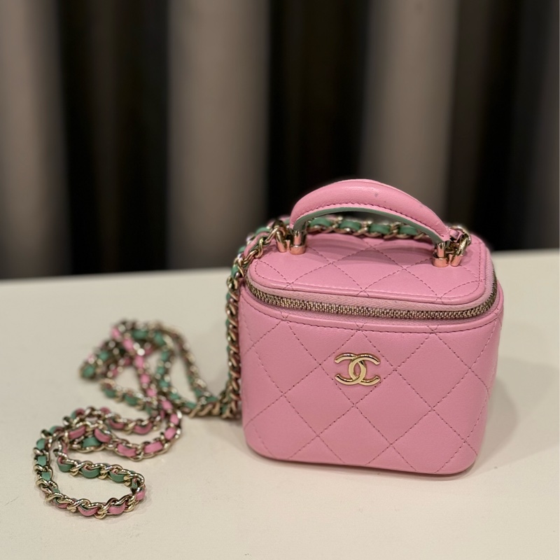 (大全配美包)Chanel香奈兒 提把小化妝盒-0