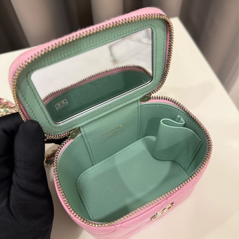 (大全配美包)Chanel香奈兒 提把小化妝盒-6