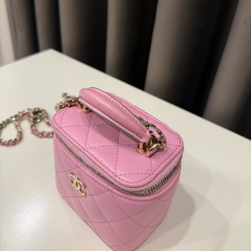 (大全配美包)Chanel香奈兒 提把小化妝盒-7