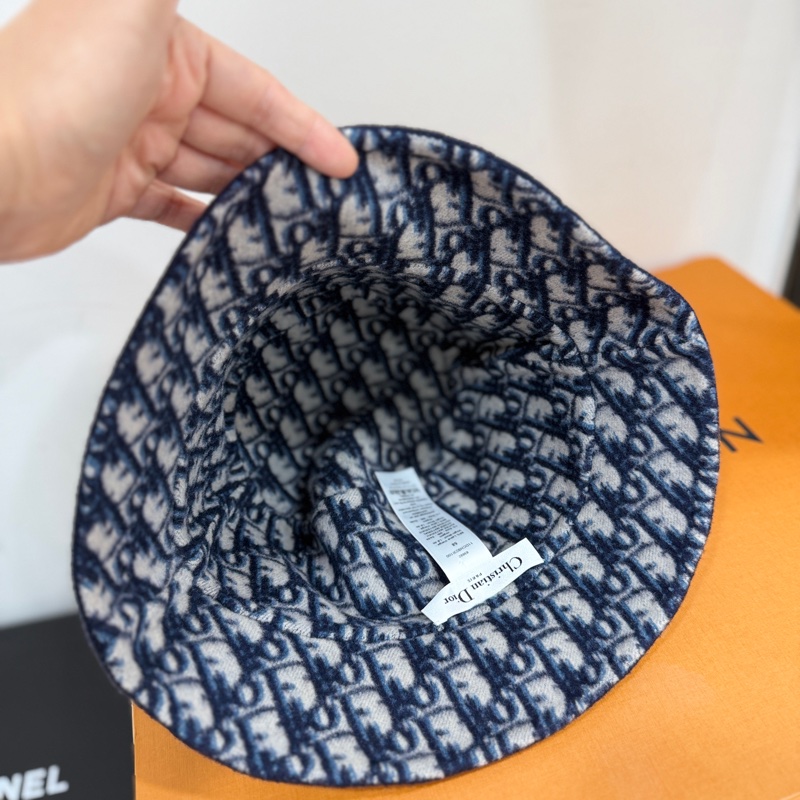 DIOR 迪奧 Teddy-D 雙面窄檐 羊毛 漁夫帽 休閒帽 雙面帽 遮陽帽 帽子-9