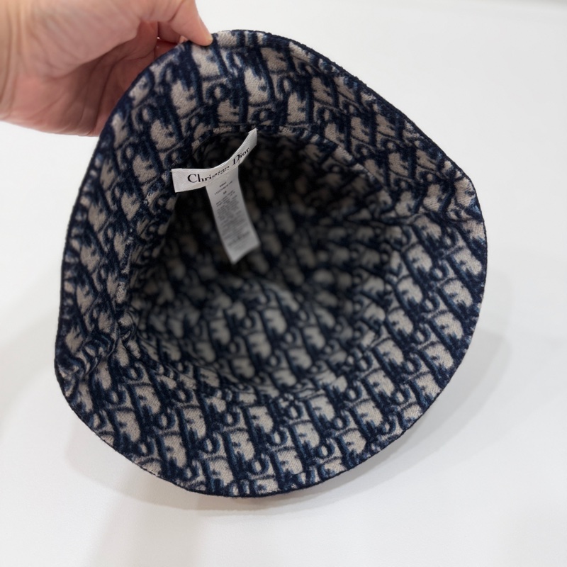 DIOR 迪奧 Teddy-D 雙面窄檐 羊毛 漁夫帽 休閒帽 雙面帽 遮陽帽 帽子-11