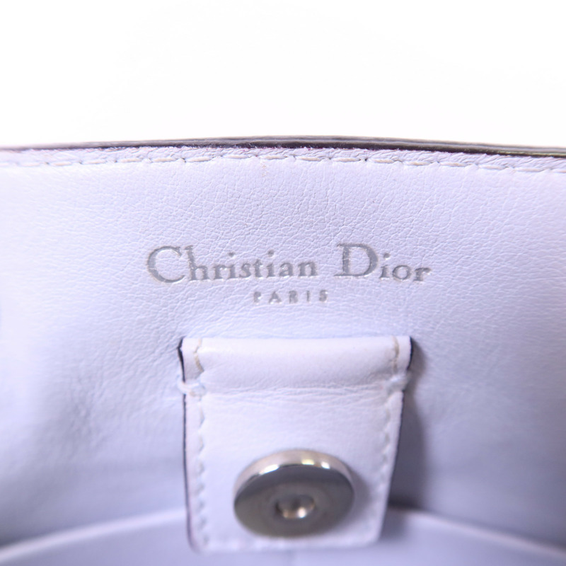 Dior 牛皮皮革Diorissimo銀扣手挽肩背兩用袋-5